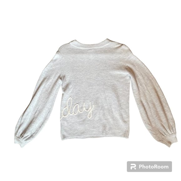 LAUREN CONRAD Puff Sleeve Delicate Sweater - Picture 2 of 4